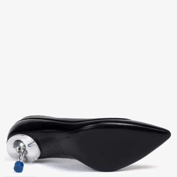 NEW 4CCCCEES Leather Osha Toddy Pumps black 253 - Picture 8 of 9